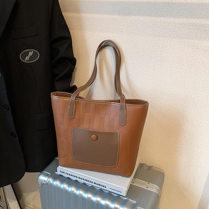 

Ретро текстура работа новая мода повседневная большая вместимость студенческая на плечо под мышкой сумка-тоут женская коричневый