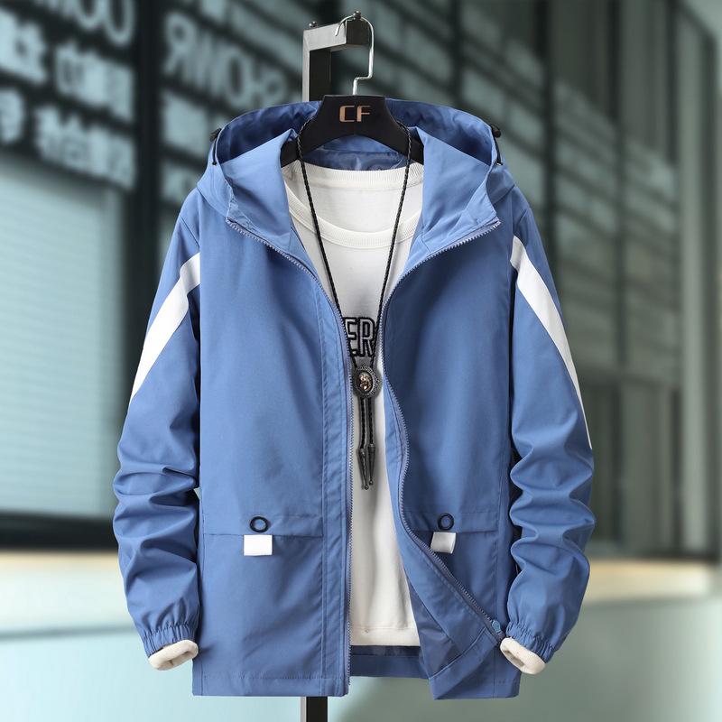 Men's Korean Style Breathable Hooded Jacket - Trendy Spring/Autumn Casual Workwear