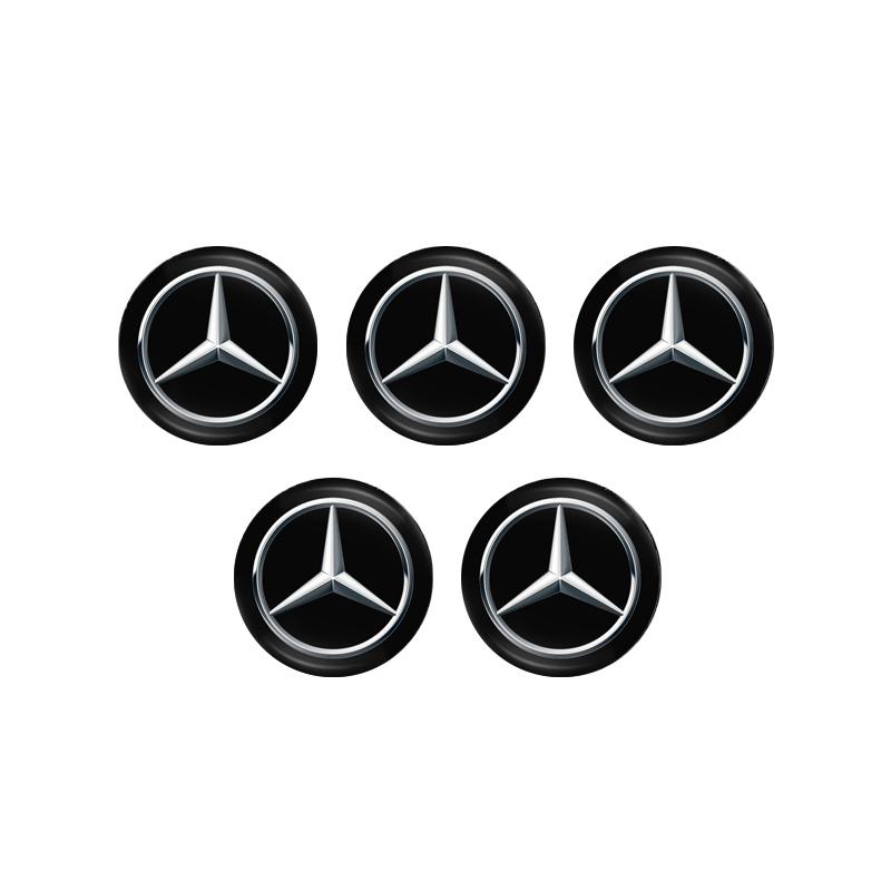 CQY1 5/10Pcs 14MM Car Key Shell Emblem Sticker Auto Remote Accessories For Mercedes Benz AMG W203 W206 W220 W205 W211 W212 W201 W168