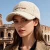 Cashmere Hat Women's Autumn Winter Warm Baseball Cap Men Embroidered Letter Cap