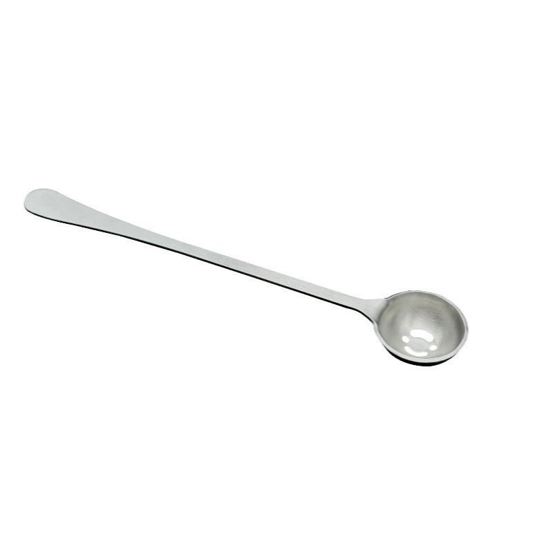 Stainless Steel Olive Strainer Spoon with Drain Hole Olive Scoop Jam Slotted Spoon Long Handle Pickle Spoons Meatball