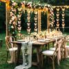 4PCS Butterfly Garland Butterfly Birthday Decorations 3D Iridescent Butterfly Hanging Garland for Graduation Wedding Birthday Fairly Baby Shower