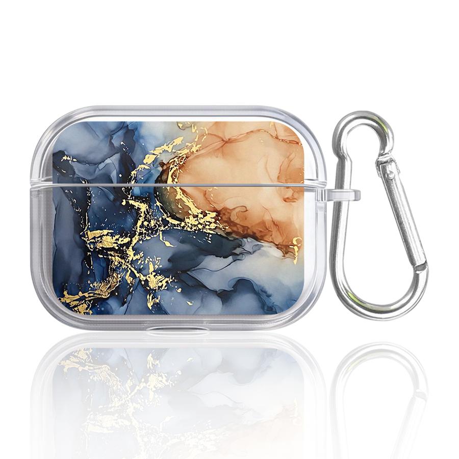 Flower Marble Case For Airpods 1 4 Pro3 3 Pro2 2 Pro Clear Earphone Cases Cover