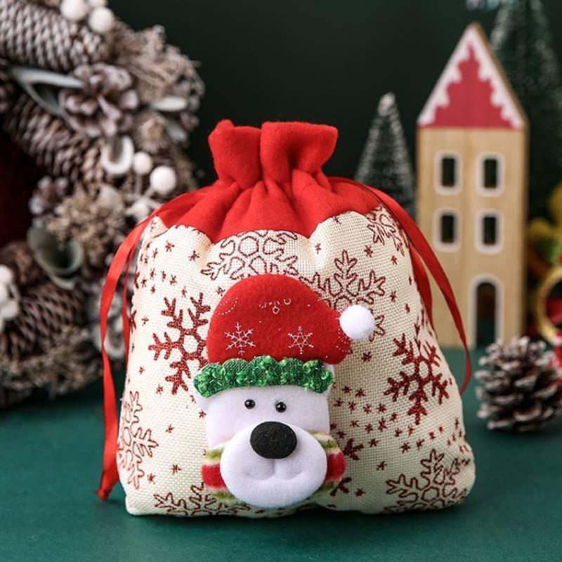 Adorable Christmas Apple Bags For Festive Decoration And Gift Wrapping For Kids