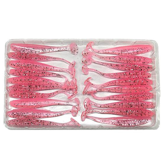 20 Stücke 5,5 cm Leuchtende Gefälschte Weiche Silikon Künstliche Köder Wobbler Fisch Schwimmen Köder