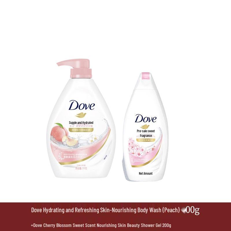 Dove Refreshing Peach Blossom & Sweet Cherry Blossom Body Wash Set