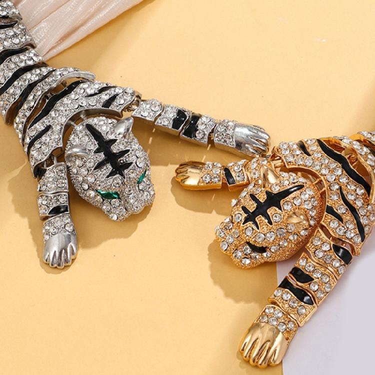 Unique Designs Evening Brooch Jewelry Luxurious Rhinestones Tigers Brooch Adornment for Social Event and Daily Wear