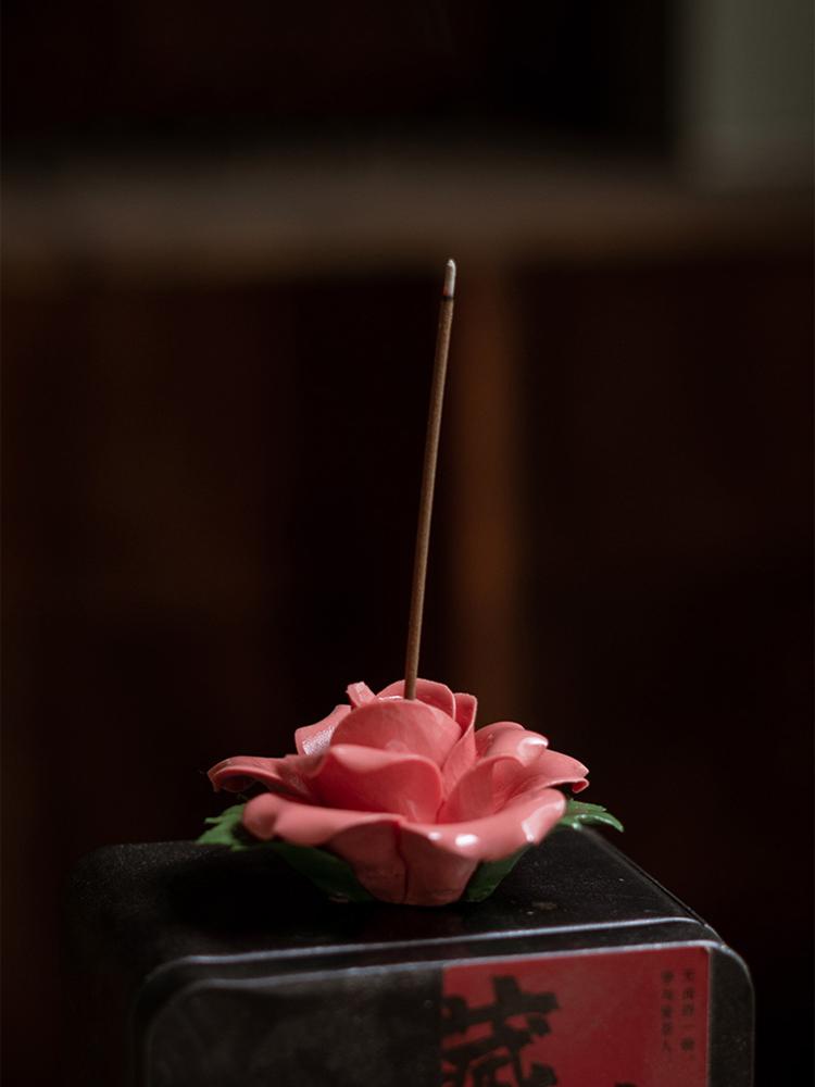 Keramikrosen, handgefertigter Rosen-Aromatherapie-Ofen, geeignet für Heimdekoration, Valentinstagsgeschenke, Geschenke