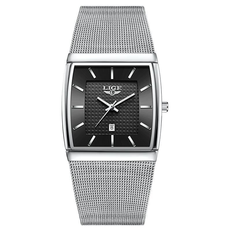 LIGE TOP Damenuhr Elegante Mode Kalenderuhr Damen Wasserdicht Luxus Damen Quarz Armbanduhr Relogio Feminino