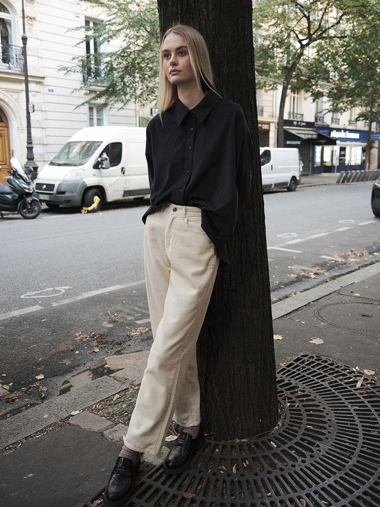 ANOETIC Corduroy Straight Pants_Ivory