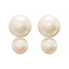 Gentle retro size pearl temperament earrings personality exaggerated fashion stud earrings women