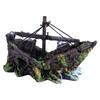 Artificial  Resin Water Aquarium Ornament Boat Aquarium Fish Tank Landscaping Decor