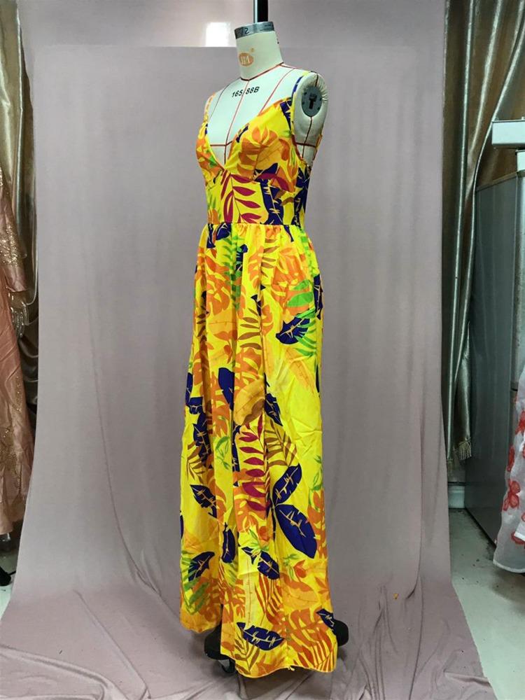 Spring Fashion Bohemian Strapless Maxi Dress with Four Way Stretch