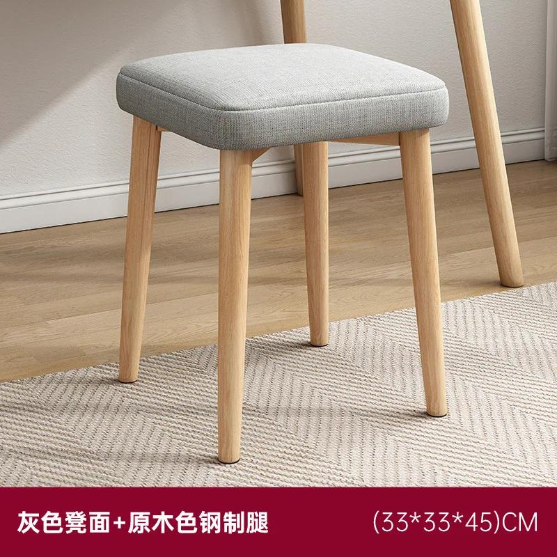 Minimalist Outdoor Dining Chairs Wood Legs Comfortable Makeup Tables Lounge Chair Designer Leather Balcony Furniture