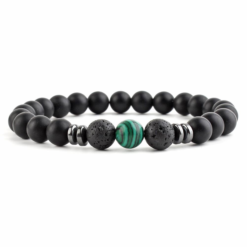 Seven Chakra 8mm Stone Bead Yoga Bracelet