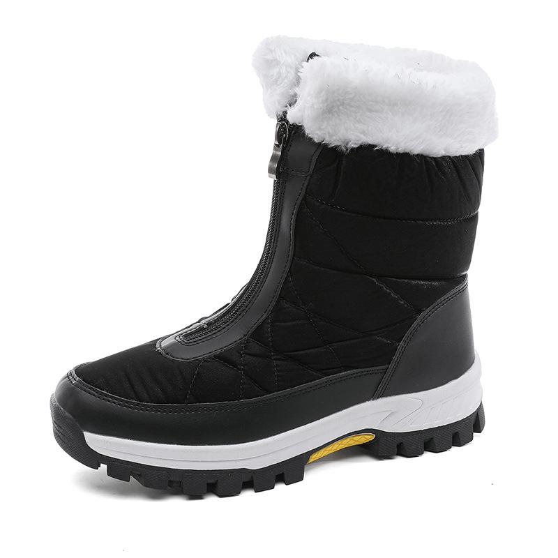 Katoenen Schoenen Voor Dames Nieuw Casual En Modieus Paraplu Stof Fluweel Verdikt Warm Sneeuwschoenen Grote Katoenen Schoenen Winter
