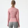 Women's Long Sleeve Zipper Jacket for Running, Yoga, and Fitness - Ideal for Spring, Autumn, and Winter