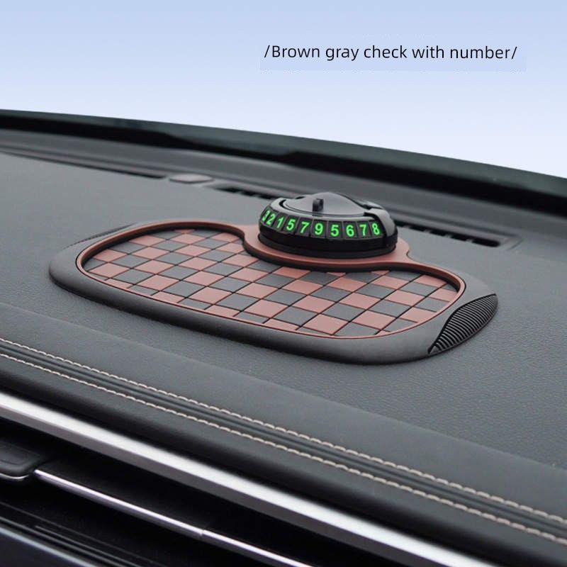 Return Four-in-One on-Board Bracket Car Navigation Mobile Phone Holder Multi-Functional Non-Slip Mat Parking Number Plate