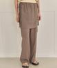 OURO Sheer Skirt Pants [ Brown ]