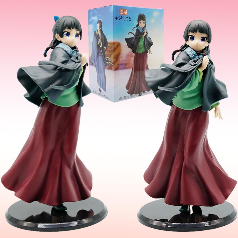Hot Item 21Cm The Apothecary Diaries Anime Figure Maomao Cloak Standing Model Cute Ancient Style Pvc Collectible Toy Girl'S Gift