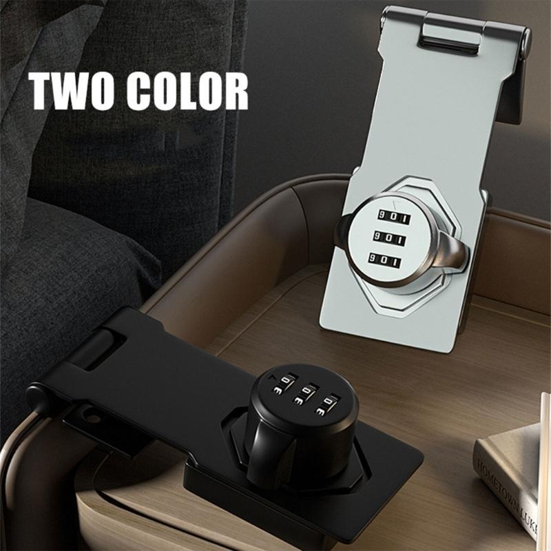 3-Digit Combination Locks Zinc Alloy Password Drawer Locks Mechanical Dial Cabinet Security Cam Lock Easy To Install