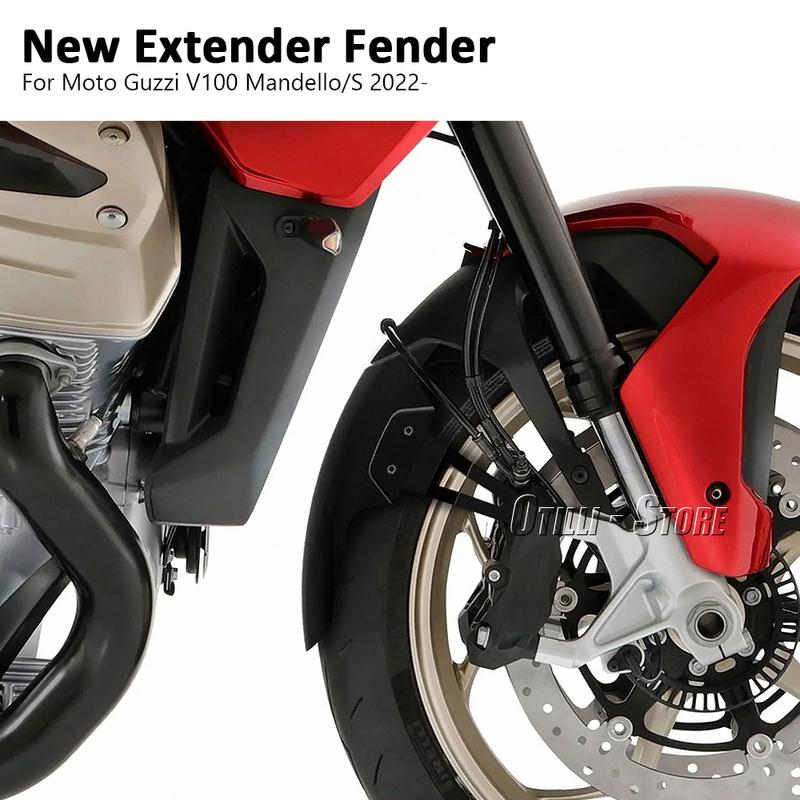 New Motorcycle For Moto Guzzi V100 Mandello S Front Mudguard Fender Extender Extension V100 MANSELLO 2022 2023