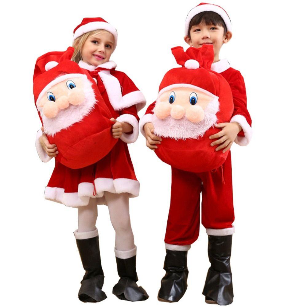 Velvet Christmas Gifts Bag Santa Claus Gifts Storage Pouch Exquisite Plush Candy Bags  Friends