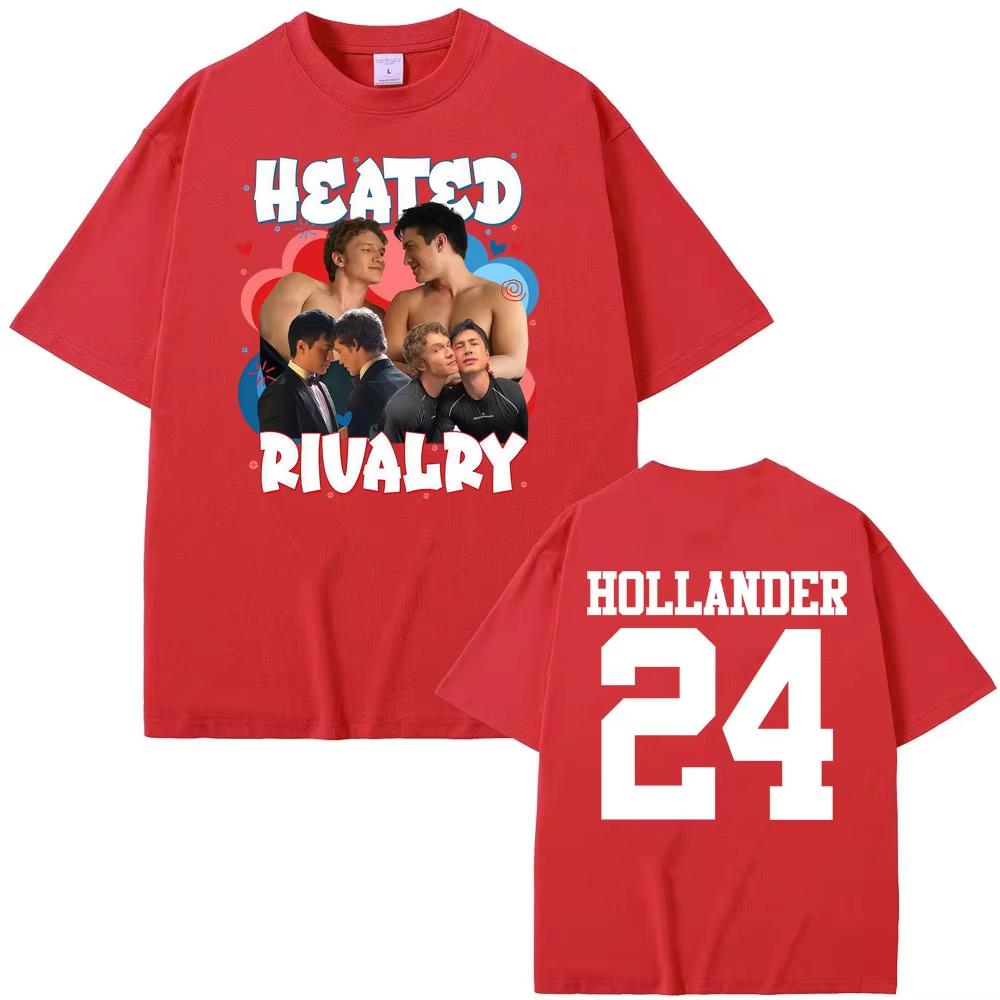 Heated Rivalry Shane Hollander Ilya Rozanov Tshirts Unisex Vintage Fashion Aesthetic Couples Summer Tshirt Casual Comfort Top