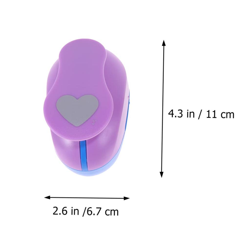 STOBOK DIY Flower Set of for and 5cm Cutout Book for Card Handmade Paper Art Tools for Toddlers and Elementary School Colors Unspecified Heart-Shaped