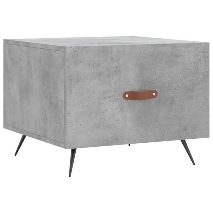 VidaXL Coffee Table Concrete Grey 50x50x40 Cm Engineered Wood 829340