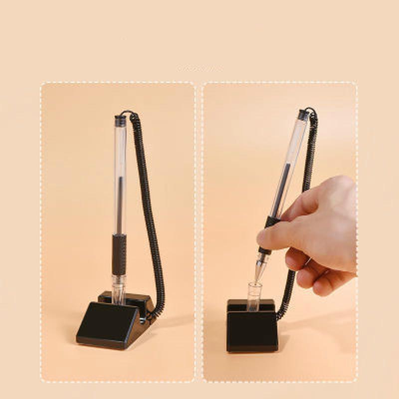 1 Pc Schreibtisch Halter Feste Gel Stift Zähler Werbung Unterschrift Stift Büro Schule Schreibwaren Tisch Gel Stift