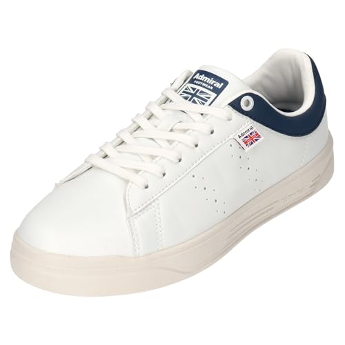Admiral CAMBRIDGE AD828 Sneakers, Unisex, White/Navy, Size 23.5cm