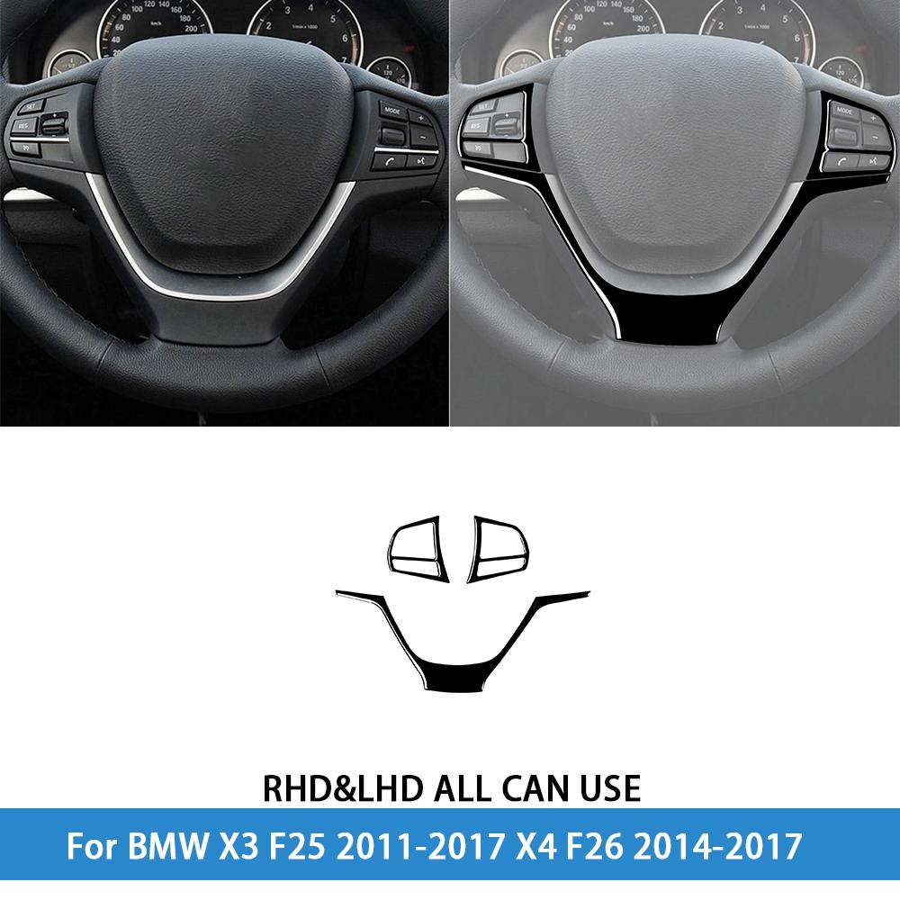For BMW X3 F25 2011-2017 X4 F26 2014-2017Car Accessories Piano Black Interior Air Vent Taillight Console Trim Modified Sticker