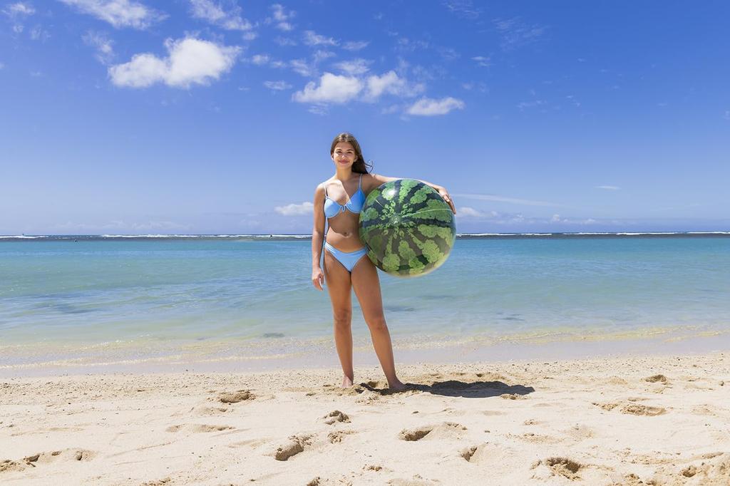 Igarashi Beach Ball 85cm Realistic Watermelon Ball, Inflated Size Approximately 60cm, BBC-185V