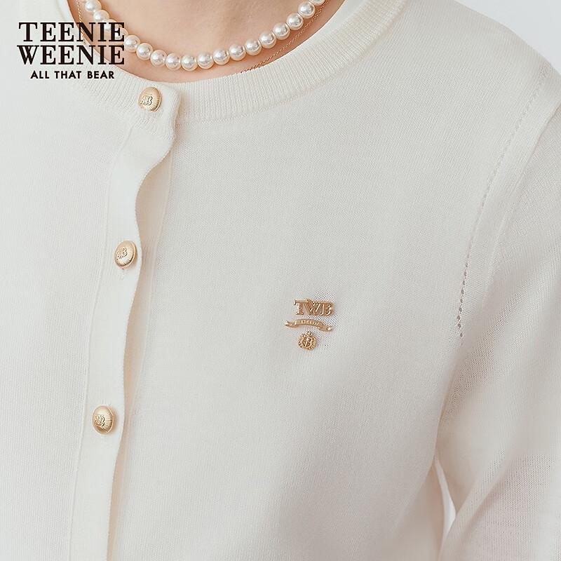 Teenie Weenie Women's Sheep Wool Bear Knitted Cardigan