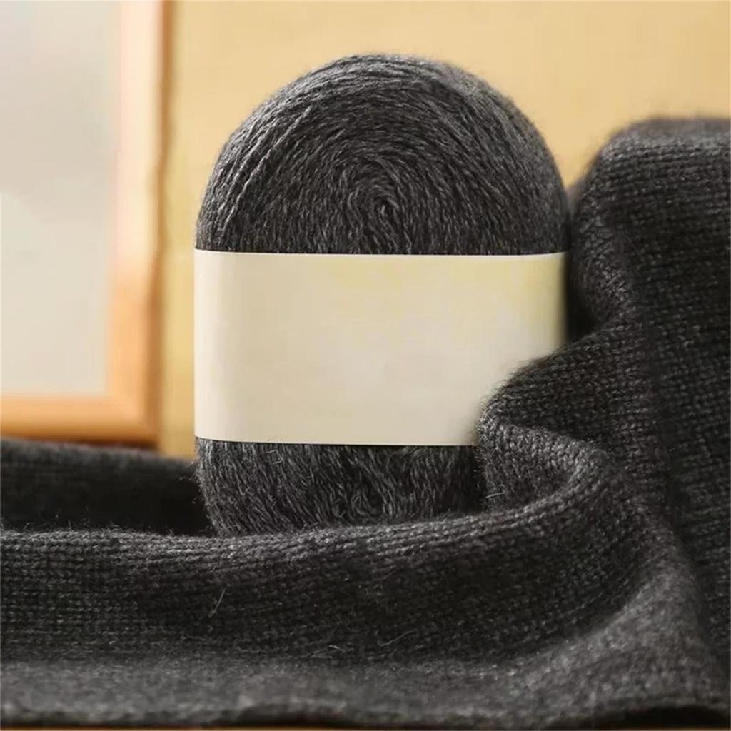Hand Crochet Thread for DIY Weave Knitwear Long Thin Yarn Roll Mohair Yarn Soft Wool Knitting Scarf Cashmere Yarn Warm