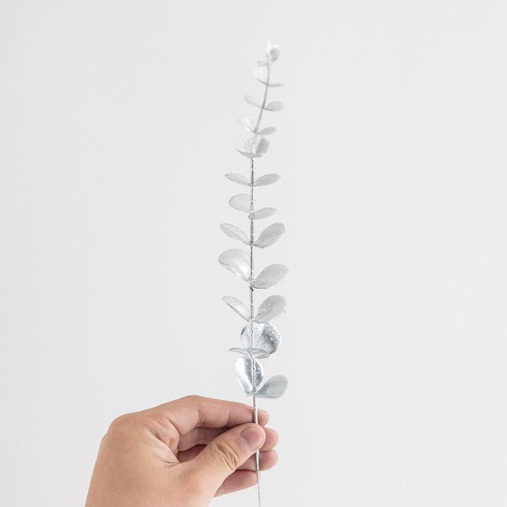 10Pcs Artificial Eucalyptus Leaves Flowers Bouquet Decoration Party Wedding Floral Arrangement Home Decor Greenery Fake Plant