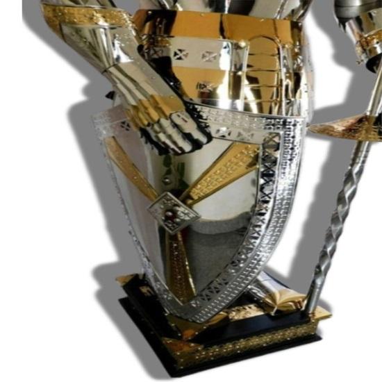 Medieval Knight Armour Suit, Full 182.88 Cm Solid Steel With Complete Stand Home Décor Polish Finish, Best Gift for Him