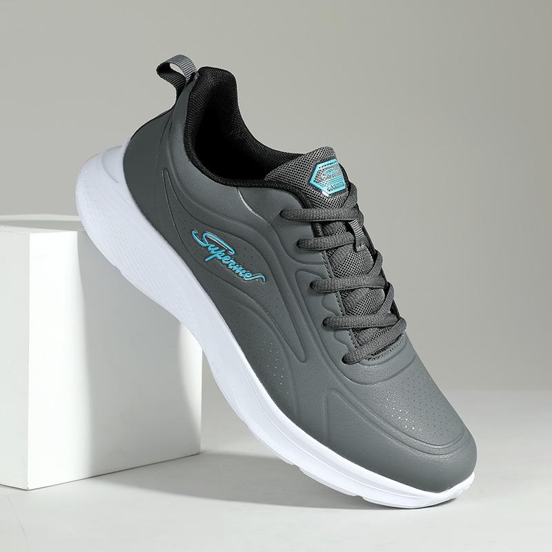 

2024 Men s Breathable Shoes Plus Size Casual Sneakers Twist Soles Classic Flight Shoes Outdoor Running Shoes Skateboard Shoes 45 сірий