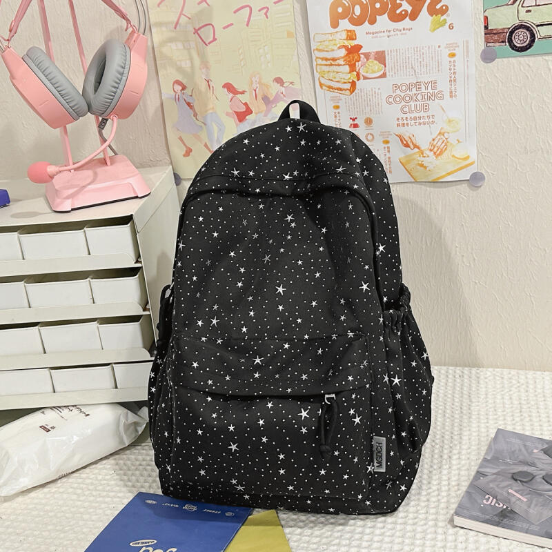 Star Backpack Women's Large Capacity Travel Backpack Student School Bag