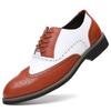 Men Dress Shoes Genuine Leather Fashion Groom Wedding Shoes Luxury Italian Style Oxford Shoes Mens Business Office Work Footwear