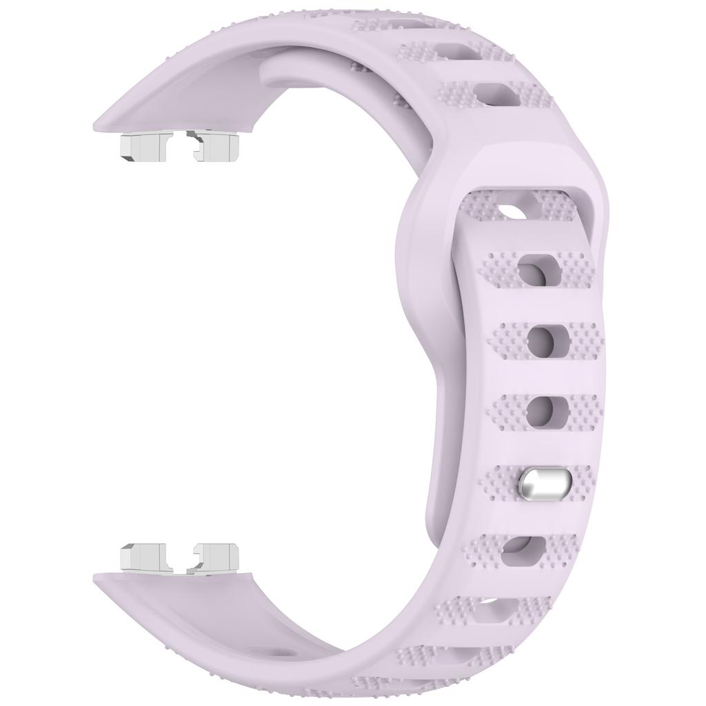 Silicone Watch Band for Huawei Band 10/10 NFC/9/9 NFC/8/8 NFC Dot Texture Reverse Buckle Wrist Strap