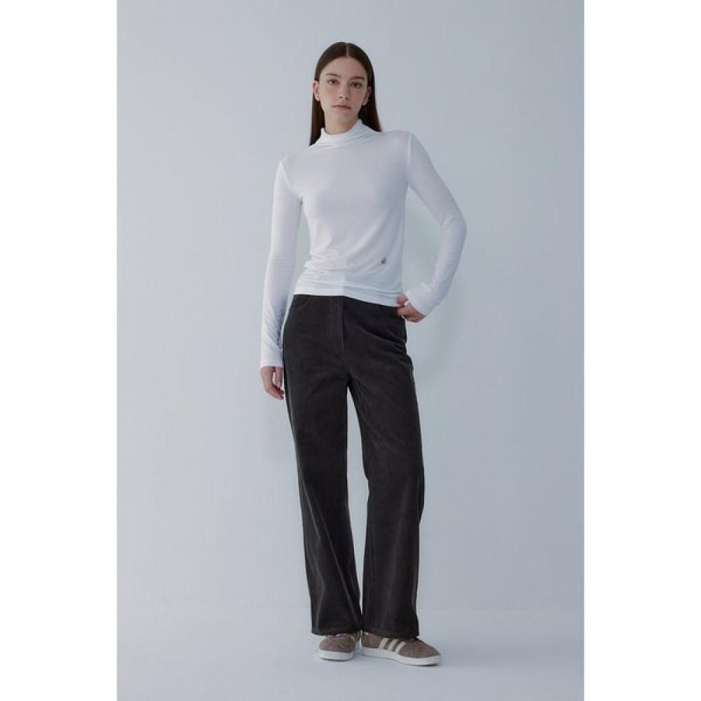 Vov Half Neck STreTch Basic T shirT 7155440002 Ivory/S