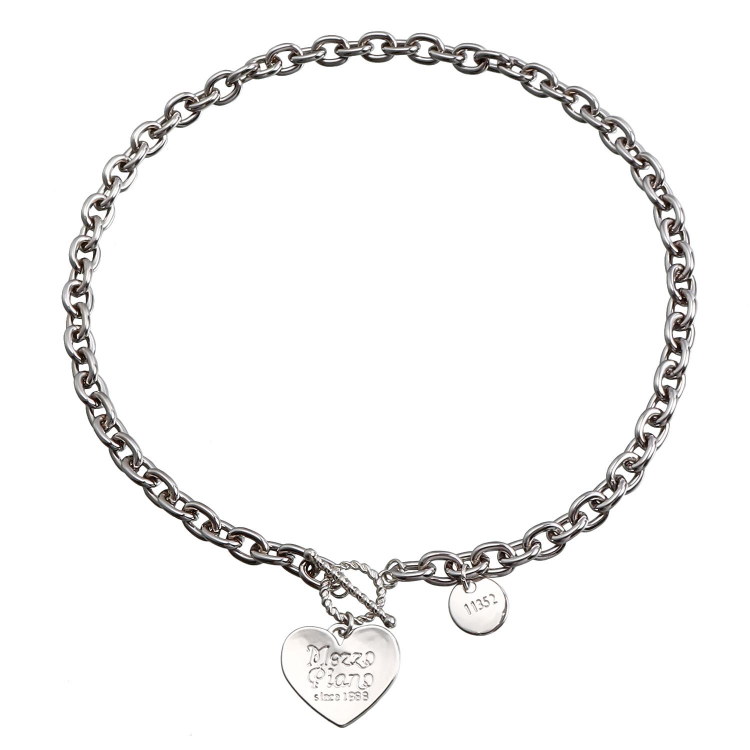 trendy cold wind thick aluminum chain lettering love pendant necklace, creative design