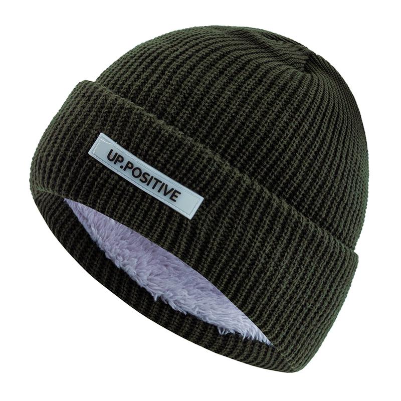 

Унисекс Повседневная Шапка-Бини с Плюшевой Меховой Подкладкой Зимние Шапки для Мужчин и Женщин Сохраняют Тепло Вязаная Шапка Модная Однотонная Лыжная Зимняя Шапка 56cm-60cm армия зеленый