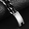 Korean version of fashion new trendy boys bracelet, vacuum plated black titanium steel jewelry HFS95