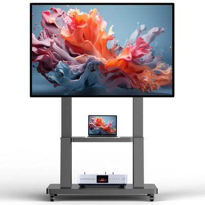 Ormgzin Mobilní TV stojan s kolečky Palcový TV výška nastavitelná 40 42 50 55 65 75 85 100 120 Velký TV stojan Nosnost 100 kg Až VESA900x600mm
