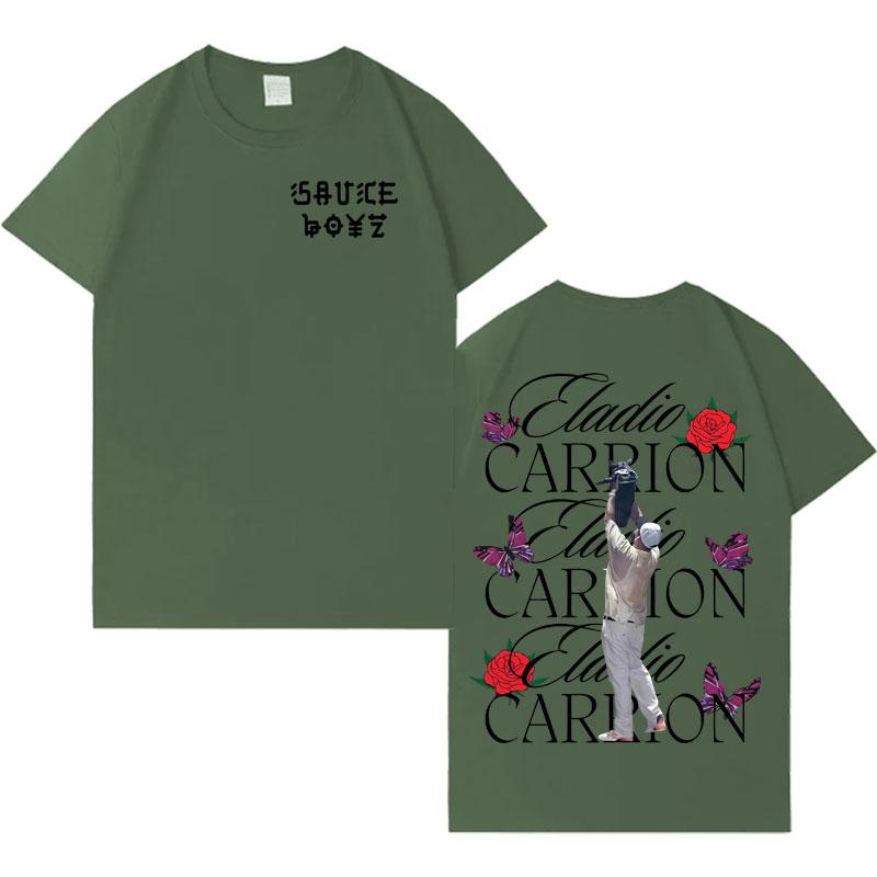 

Rapper Eladio Carrion Album Tour Teenagers Tee Mens Womens Oversized Graphic Casual Gothic Humor High Quality Tshrits Fans Gift 4XL