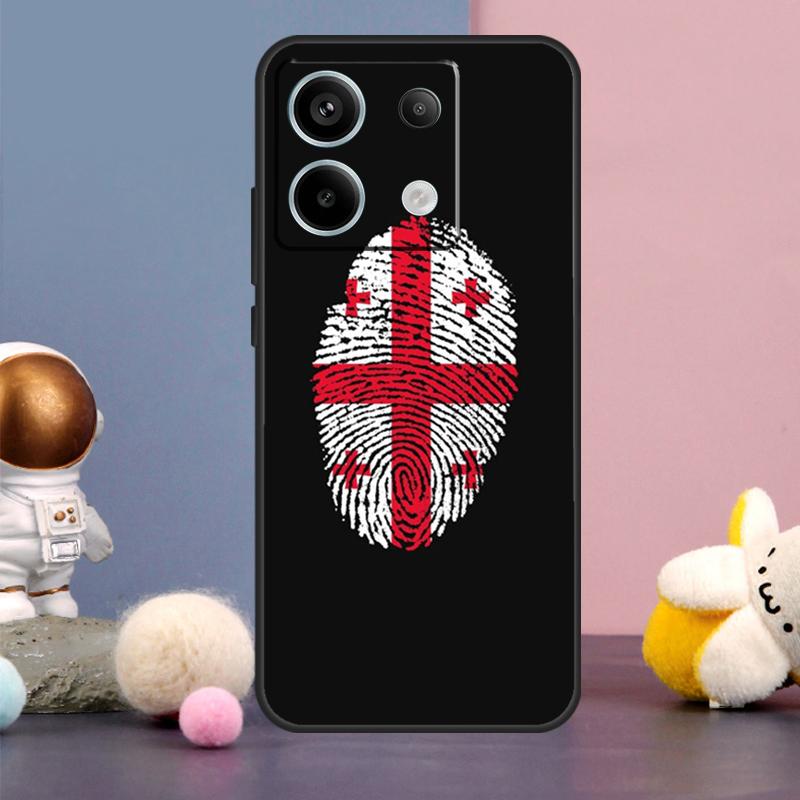 Georgia Flag Case For Xiaomi Redmi 13C 12 12C 9C 10C Redmi Note 11 12 13 Pro 9 10 10S 11S 12S Back Cover