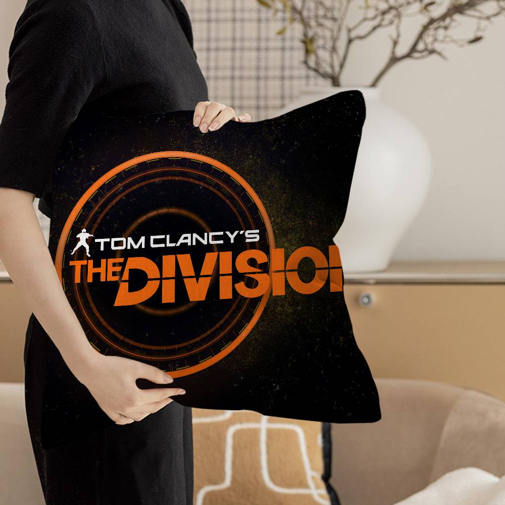 T-Tom Clancy'S The Division Cushion Cover Inches Farmhouse Decor Home Throw Pillow Covers For Couch Decorations